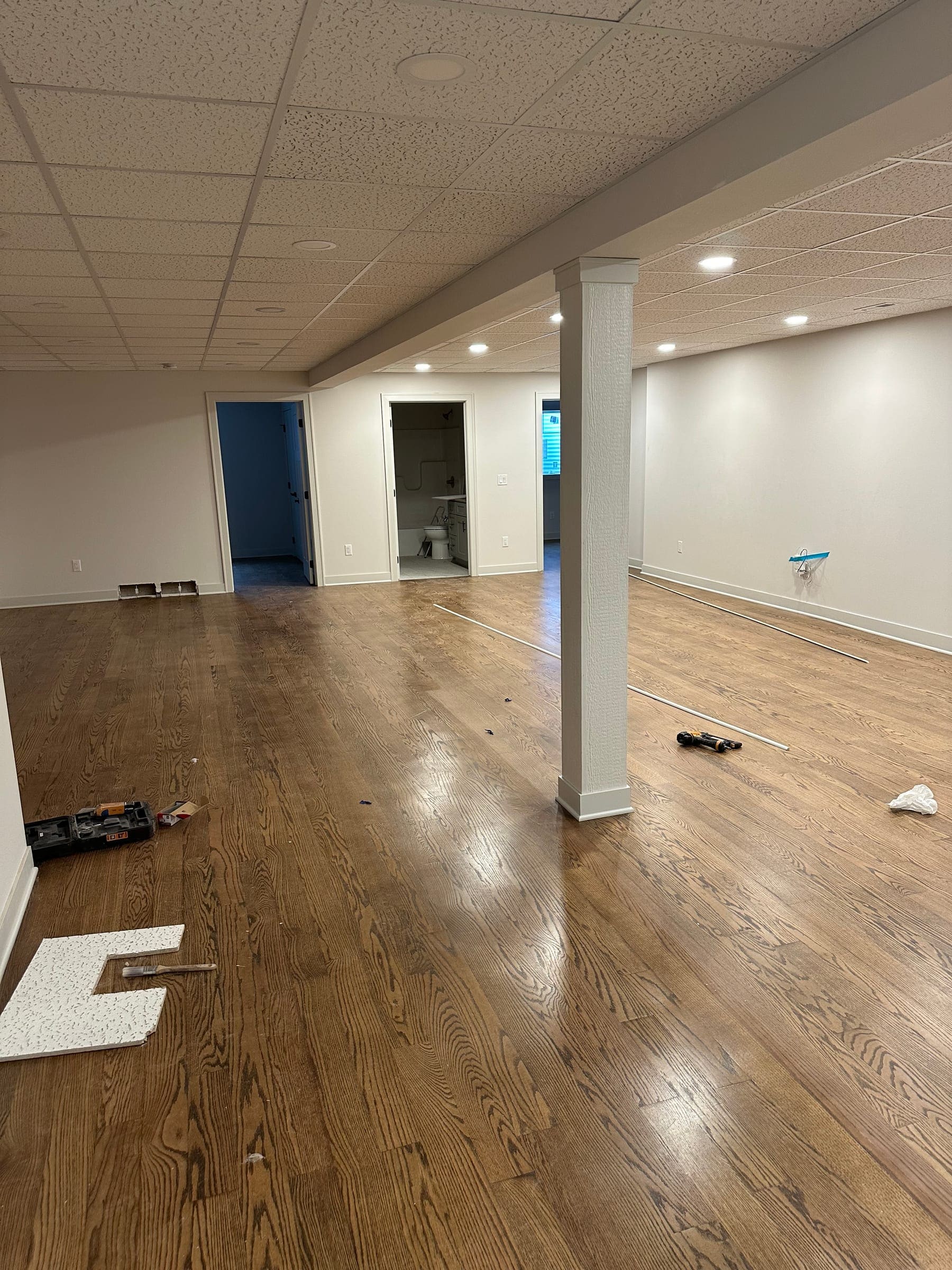 Business electrical service upgrade in progress