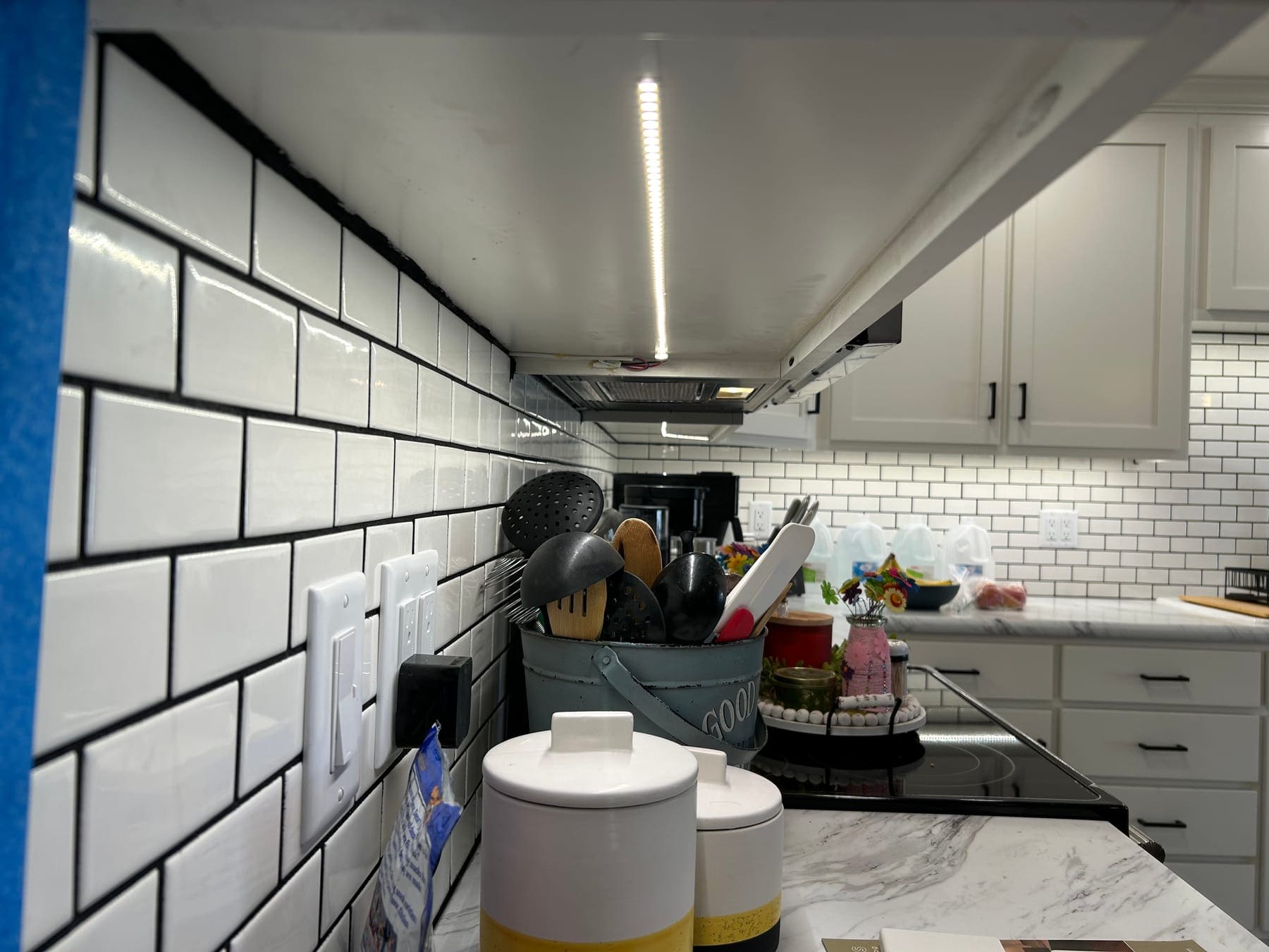 Residential lighting installation by a licensed electrician